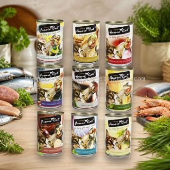 Fussie Cat Premium Wet Food 400g - Nutrient-Rich Tuna & Seafood Varieties