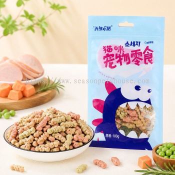 Catnip Biscuits Cat Treats with Chicken, Tuna, Salmon & Catnip - Season Pets House Kepong