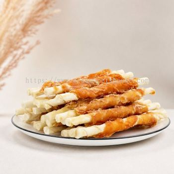 Dr Dingo Rawhide Twist Meat Dog Treats 400g - Low Fat, High Protein, Natural Snacks