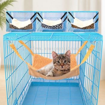 MY Cat Hanging Bed Durable Warm Pet Sofa in Zebra, Polka Dot, Leopard Prints