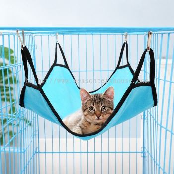 Cat Kitten Relaxing Hammock Bed with Hooks - Comfy & Washable Pet Furniture by Season Pets House
