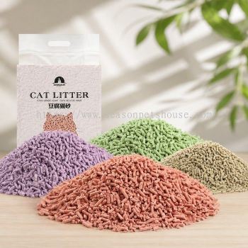 Flushable Tofu Cat Litter 6L - Odorless, Eco-Friendly Clumping Cat Litter with Natural Ingredients