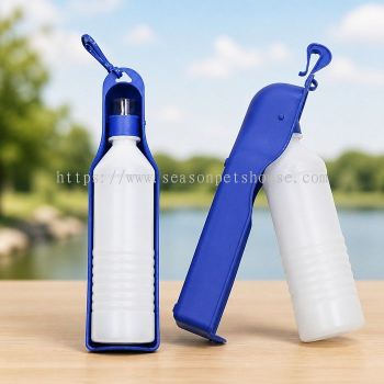 Portable Pet Outdoor Water Feeder 500ml - Leak-Proof Travel Bottle for Dogs & Cats by Season Pets House