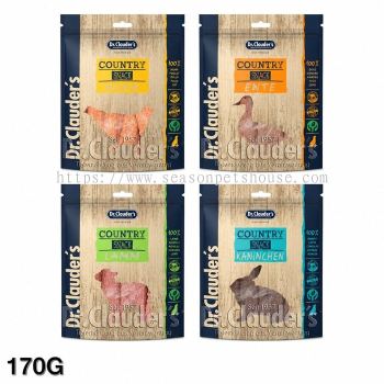 Dr Clauder's High Premium Dog Snacks - Natural Meat Treats in Rabbit, Lamb, Chicken & Duck
