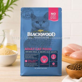 Blackwood Adult Cat Dry Food with Chicken Meal & Brown Rice 2.73KG - Nutritious & Balanced