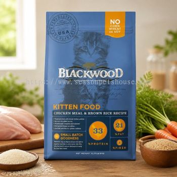 Blackwood Kitten Dry Food 6kg - Chicken Meal & Rice Recipe for Healthy Growth