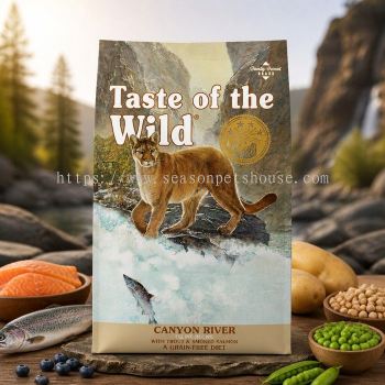 Taste of the Wild Canyon River Dry Cat Food with Trout & Smoked Salmon 7KG - Nutrient-Rich Fish Formula