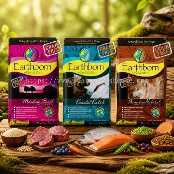 Earthborn Holistic Grain-Free Dry Dog Food 2.5kg with High-Protein Natural Ingredients