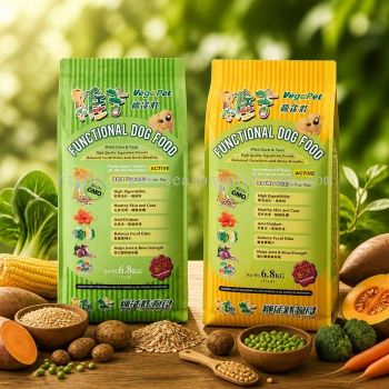VegePet Vegetarian Dog Food 6.8kg - Natural BBQ & Cheese Flavours for Sensitive Dogs