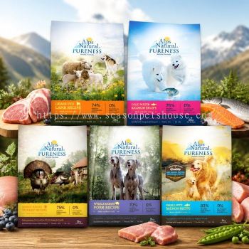 Alps Natural Pureness Dog Dry Food 2kg - Salmon, Lamb, Turkey, Pork | Holistic, Hypoallergenic, Made in Italy