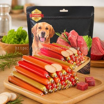 Low Salt Protein Dog Sausages Training Treats - Cheese, Lamb, Chicken, Duck, Fish Flavours