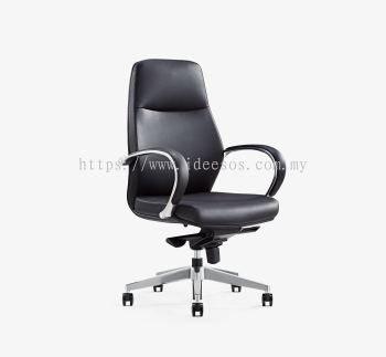 iH 5003A (M) | Director Office Chair | Medium Back Director Office Chair c/w Aluminum Base