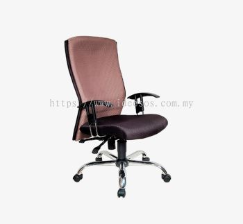 iLB 611C (M) | Executive Office Chair | Medium Back Executive Office Chair c/w Chrome Base