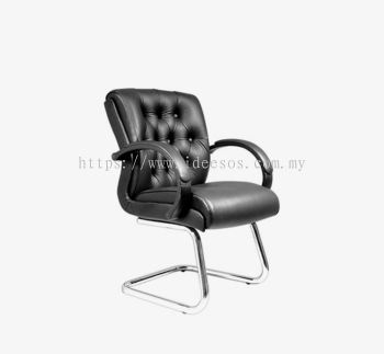 iGF 6003C (VA) | Director Button Visitor Chair c/w Chrome Cantilever Base