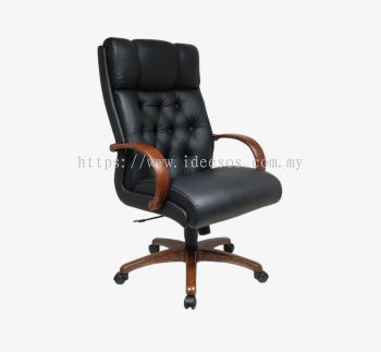 iGF-II 6200W (H) | Director Button High Back Chair c/w Wooden Base