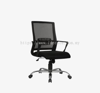 iNT 661C (M) | Medium Back Mesh Chair c/w Chrome Base