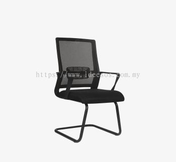 iNT 662E (VA) | Visitor Mesh Chair c/w Epoxy Black Cantilever Base