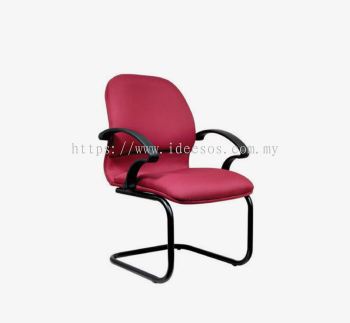 iW 163 (VA) | Ergonomic Visitor Chair c/w Epoxy Black Cantilever Base