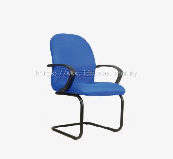 iW 143 (VA) | Ergonomic Visitor Chair c/w Epoxy Black Cantilever Base