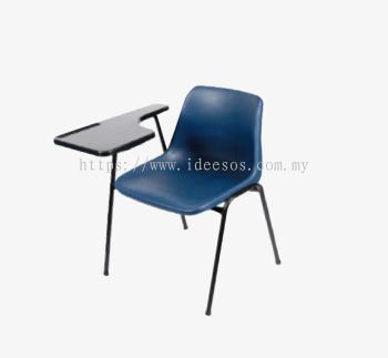 iW-STU 002 (T) | Student Chair c/w 4-Legged Epoxy Black Metal Base & Tablet