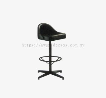 iW-BAR 01 | High Bar Stool with Backrest