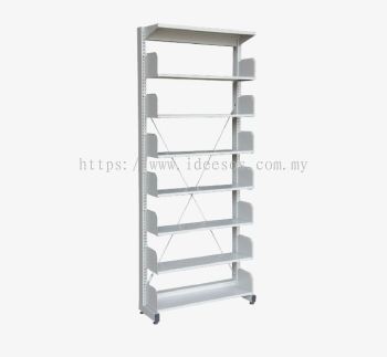 iS317W | Steel Library Rack - Single Sided without Side Panel (7 Level)