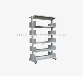 iS325W | Steel Library Rack - Double Sided without Side Panel (5 Level)