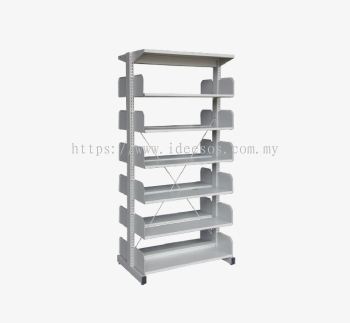 iS326W | Steel Library Rack - Double Sided without Side Panel (6 Level)