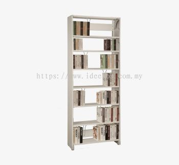 iA-LSC90-7L | Steel Library Rack - Single Sided with Side Panel (7 Level)