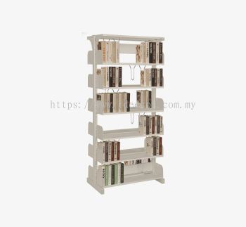 iA-LDO78-6L | Steel Library Rack - Double Sided without Side Panel (6 Level)