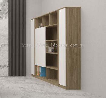 iVENZOR Series | Luxury Director Office High Cabinet with Storage Solutions | Executive Office Furniture Malaysia