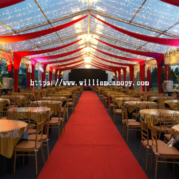 Transparent Marquee Tent with Scallop for Annual Dinner