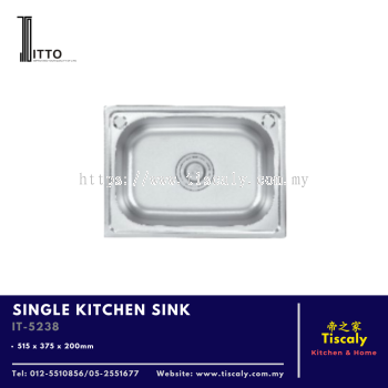 ITTO SINGLE KITCHEN SINK IT-5238