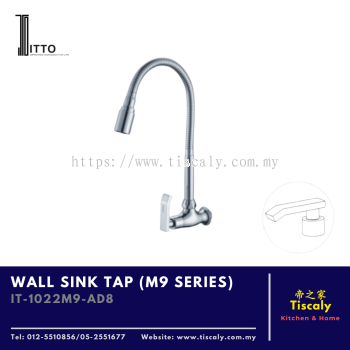 ITTO WALL SINK TAP IT-1022M9-AD8 (M9 SERIES) - Premium Brass Wall-Mounted Sink Tap with Modern Finish