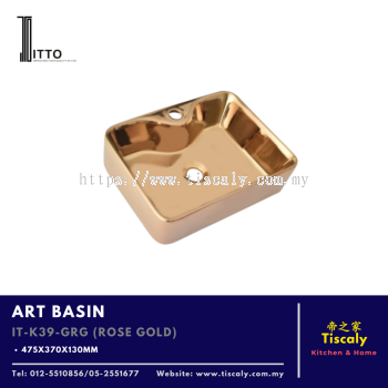 ITTO ART BASIN IT-K39-GRG (ROSE GOLD)