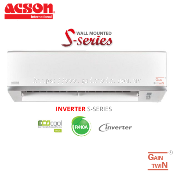 Acson S Series 1.0HP Wall Mounted R410A Inverter A5WM10S/A5LC10F