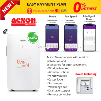 Acson Moveo 1.5HP Portable Aircond R410A Non-Inverter