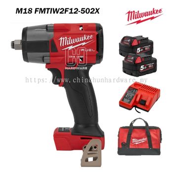 M18 FUEL 1/2" MID TORQUE IMPACT WRENCH KIT SET (M18 FMTIW2F12-502X)