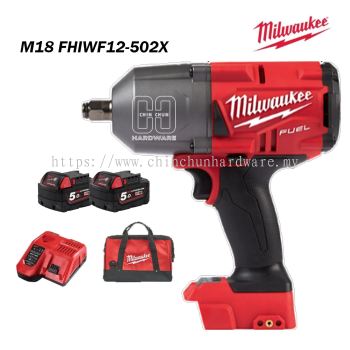 M18 FUEL 1/2" HIGH TORQUE IMPACT WRENCH SET (M18 FHIWF12-502X)