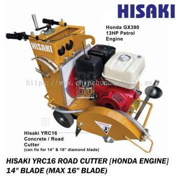 HISAKI YRC16 CONCRETE CUTTER/ ROAD CUTTER C/W [HONDA ENGINE] & 14" BLADE (MAX 16" BLADE)