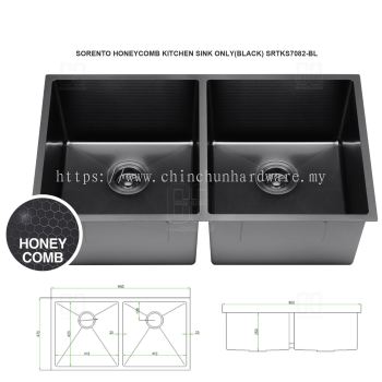 SORENTO HONEYCOMB KITCHEN SINK ONLY(BLACK) SRTKS7082-BL
