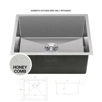 SORENTO KITCHEN SINK ONLY SRTKS6041