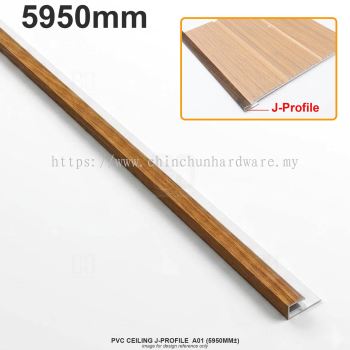 PVC CEILING J-PROFILE A01 (5950MM±)