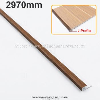 PVC CEILING J-PROFILE A02 (2970MM卤)