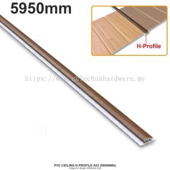 PVC CEILING H-PROFILE A02 (5950MM卤)