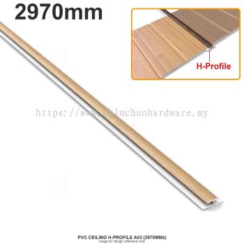 PVC CEILING H-PROFILE A03 (2970MM卤)