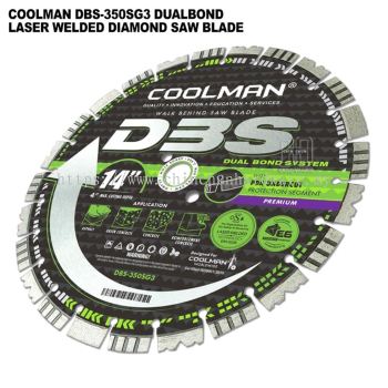COOLMAN DBS-350SG2 LASER WELDED BLADE 14" 