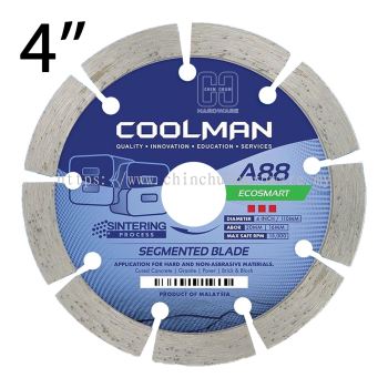 COOLMAN A88 SEGMENTED DRY BLADE 4"