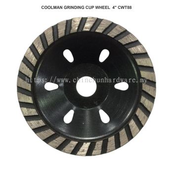 COOLMAN GRINDING CUP WHEEL  4" CWT88