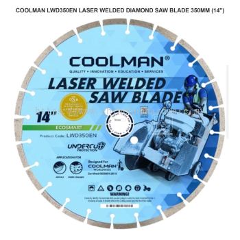 COOLMAN LWD350EN LASER WELDED DIAMOND SAW BLADE 350MM (14")